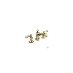 Bancroft K 10577 4 AF Widespread Bathroom Sink Faucet, Metal Lever Ha