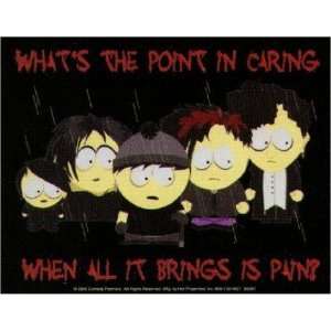  South Park Goth Whats The Point In Caring Pain Sticker 