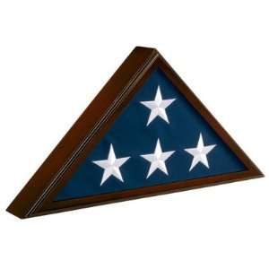  Colonial Flag Case Walnut for 5  X 9½ Sized Memorial Flag 