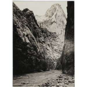   Reprint The Narrows at the head of Zion Canyon. 1903
