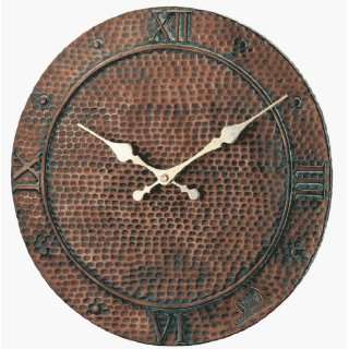  Kirch 14513DWCC Hen Feathers Hammered Copper Clock
