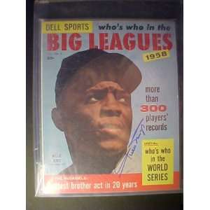 Willie Mays San Francisco Giants Autographed 1958 Dell Sports Whos 