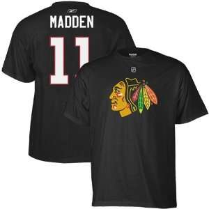  Reebok Chicago Blackhawks #11 John Madden Black Net Player 