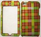 Yellow Plaid Apple ipod iTouch Touch 4G 4 Faceplate Protector Case 