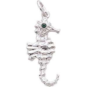  Rembrandt Charms Seahorse Charm, Sterling Silver Jewelry
