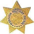 montana highway patrol officer police lapel badge pin 