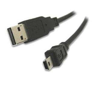 MRP MRP USB2 15MIN 15 ft. USB 2.0 A to 5 Pin Mini B Cable   Black 