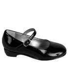 Nina Shoes Nina Girls Black Patent Leather Mary Jane Wedge Dress Shoes 