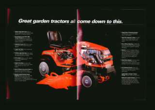 Kubota G1700 G1800 Diesel Garden Tractor Brochure nrmt  