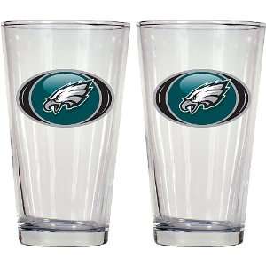  Philadelphia Eagles NFL Hunter Mixing Glasses Set of 2 