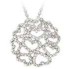 diamond cluster necklace 14k white gold 1 ct diamond cluster necklace