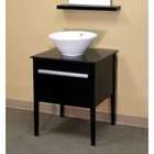   26 Inch Single Sink Vanity Wood   Black   38H x 26W x 22D   203114