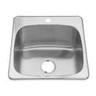   Steel Drop In 25.63 Inch x 22.06 Inch Single Bowl Utility Sink