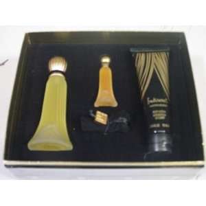 Indiscret BY LUCIEN LELONG For Women   3 PIECE GIFT SET EDT SPRAY 1.7 