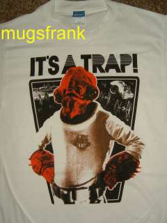 Admiral Ackbar Its A Trap Star Wars White T Shirt  