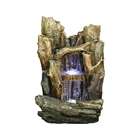 Yosemite Home Decor Two tiered Waterfall Polyresin Fountain   CW09040