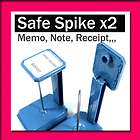 MEMO SPIKE HOLDER BILL NOTE RECEIPT OFFICE DESK x2 pcs