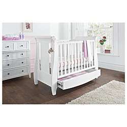 Buy Tutti Bambini Katie Dropside Sleigh Cot, White from our Cots range 