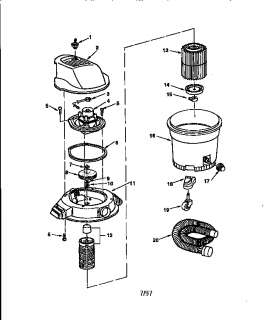 CRAFTSMAN Wet/dry vac Accessories and attacheme  Parts  Model 