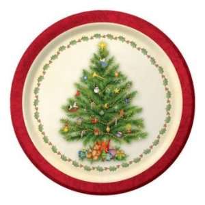  Spendid Tree Christmas 10 1/4 inch Paper Plates 8 Per Pack 