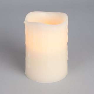   Drip Effect Battery Operated Flameless LED Candle with Dual Timer NEW