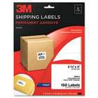   Permanent Adhesive White Laser Mailing Labels, 8 1/2 x 11, 100/Pack