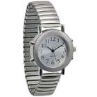 Talking Watch Ladies 4 Button Chrome Talking Time and Alarm Watch