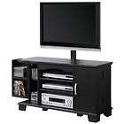 42 in. Wood TV Console with Mount and Storage   Black