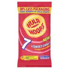 Kp Hula Hoops Sweet Chilli Snacks 7 Pack   Groceries   Tesco Groceries