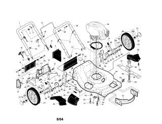 CRAFTSMAN Lawn mower Wheels/tires/bag Parts  Model 917374430 