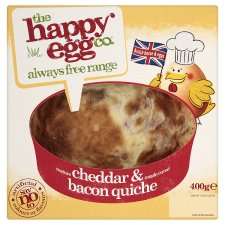 Happy Egg Cheese And Bacon Quiche 400G(C)   Groceries   Tesco 