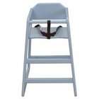 Amwan L.A. Commercial Grade High Chair   Blue   Blue   30H x 19.5W x 