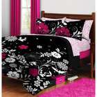 All Baby Store Black & Pink Garden Bed in a Bag Bedding Set TWIN