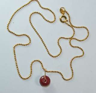 Large 3 carat RUBY gemstone pendant 18kt solid gold bail,necklace TOP 