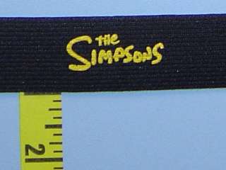 Grosgrain Ribbon The Simpsons 1 Black Yellow 5 yd #608  