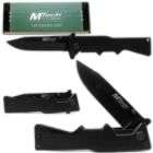 Whetstone Rifle Pocket Knife Folder, Black Blade and Handle   3.5 inch