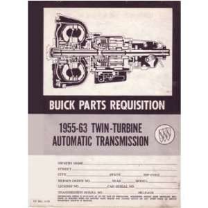  1959 1960 1961 1962 1963 BUICK Transmission Parts Book 