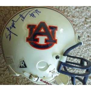 Stephen Davis autographed Auburn Tigers mini helmet