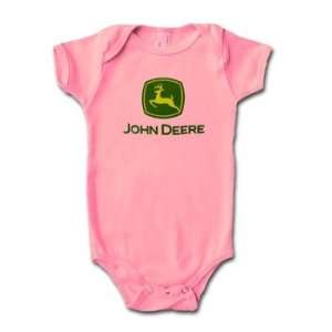  John Deere Infant/Toddler Pink Onesie