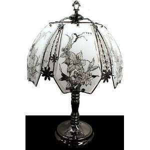 Morning Glories Touch Lamp (ET MG) Select Base Finish Pewter