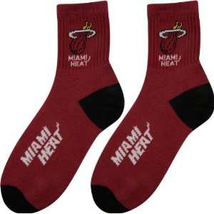  Miami Heat Team Logo Quarter Sock