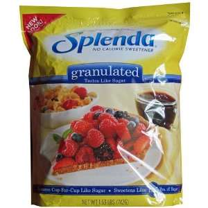 Splenda No Calorie Sweetner 1.63lbs  Grocery & Gourmet 