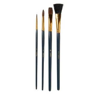  Darice Red Sable Art Brush Set, Size 8, 10 and 12 Arts 