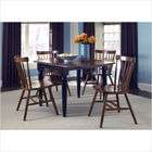   Creations II Casual 5 Piece Drop Leaf Dining Set in Black and Tobacco