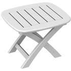   Earth Friendly Cape Cod Outdoor Patio Folding Side Table   White