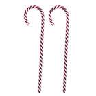   of 2 Peppermint Twist Red & White Candy Cane Christmas Ornaments 24