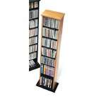 Prepac Black Slim Multimedia Storage Tower for CD, DVD and VHS