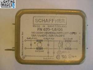 SCHAFFNER FN 670 POWER LINE GENERAL FILTER 2 STAGE  