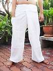   Fisherman Pants Trousers Massage Yoga Long Warp Strip XXL 100% Cotton