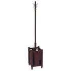 Office Star Products Coat Rack with Umbrella Holder in Espresso Finish